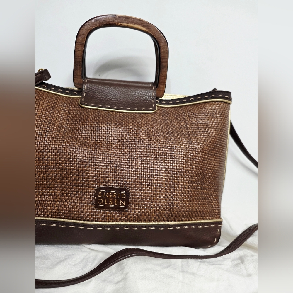 Sigrid Olsen Textured Brown Crossbody Bag - Picture 8 of 8